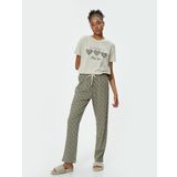 Koton Leopar Desenli Pijama Takımı Kısa Kollu