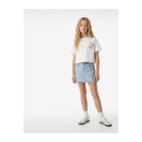 Koton Lisanslı Snoopy Baskılı Ekru Kız Çocuk T-Shirt 6SKG10159AK