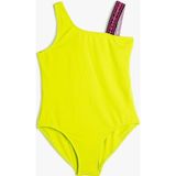 Koton Mayo Tek Omuz Askı Detaylı Limon Sarısı 3skg30025bm 3SKG30025BMLMS Sarı