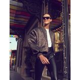 Koton Melis Ağazat XKoton - Jakarlı Oversize Bomber Ceket - Altın - 38