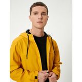 Koton Mevsimlik Ceket Slim Fit Fermuarlı - Sarı
