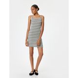 Koton Mini Elbise İp Askılı Bisiklet Yaka Slim Fit