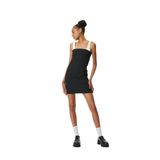Koton Mini Kalem Elbise Renk Kontrastlı Askılı Slim Fit