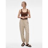 Koton Modal Karışımlı Slim Fit Kare Yaka Kolsuz Bluz - Kahve - XS