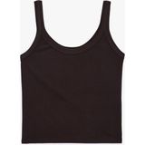 Koton Modal Kumaş Slim Fit U Yaka Askılı Top - Kahve