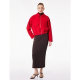 Koton Modal Kumaş Slim Fit Yırtmaçlı Midi Kalem Etek - Kahve - XS