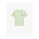 Koton Nakış Detaylı Pamuklu Yeşil Erkek Bebek T-Shirt 6Smb10217Tk