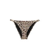 Koton Normal Bel Metal Aksesuarlı Leopar Desenli Bikini Altı Bikini Altı Kadın