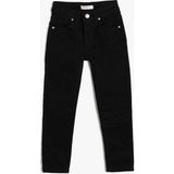 Koton Normal Bel Siyah Erkek Denim Pantolon 5WKB40025TD - 6 - 7 Yaş