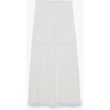 Koton Normal Bel Slim Fit Midi Dantel Etek - Beyaz - XS