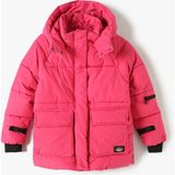 Koton Oversize Kapşonlu Şişme Mont Kapaklı Cepli - Pembe - 5 - 6 Yaş