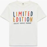 Koton Pamuklu Baskılı Ekru Erkek Çocuk T-Shirt 6SKB10151TK - 7 - 8 Yaş