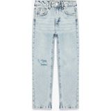 Koton Pamuklu Beli Ayarlanabilir Lastikli Denim Pantolon - Mavi - Regular - 5 - 6 Yaş
