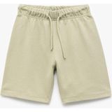 Koton Pamuklu Beli Bağcıklı Basic Şort Erkek Çocuk Desensiz Regular Fit - Yeşil - 5 - 6 Yaş