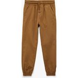 Koton Pamuklu Beli Bağcıklı Cepli Jogger Pantolon Erkek Çocuk İçin Regular Fit Kahverengi - 11 - 12 Yaş