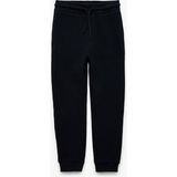 Koton Pamuklu Beli Bağcıklı Dokulu Basic Jogger Okul Eşofman Altı Erkek Çocuk 9 - 10 Yaş Kış Sezonu İçin Regular Kalıp - Lacivert