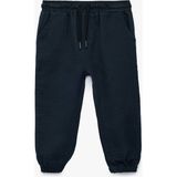 Koton Pamuklu Beli Bağcıklı Müslin Kumaş Basic Jogger Pantolon - Lacivert - Regular - 24 - 36 Ay