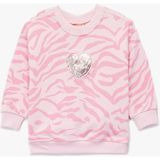 Koton Pamuklu Bisiklet Yaka Şardonlu Pembe Kız Bebek Sweatshirt 6WMG10078AK - 9 - 12 Ay
