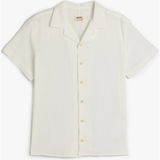 Koton Pamuklu Erkek Çocuk Kısa Kollu Basic Gömlek Düğme Detaylı Günlük Stil Regular Fit - Beyaz - 6 - 7 Yaş