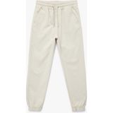 Koton Pamuklu Jogger Pantolon Erkek Çocuk Beli Bağcıklı Gri Desensiz Rahat Kesim - Regular - 9 - 10 Yaş