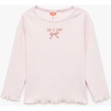 Koton Pamuklu Kaşkorse Fiyonk İşlemeli Uzun Kollu Tişört Kız Çocuk Günlük Kullanım İçin Pembe - 24 - 36 Ay