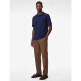 Koton Pamuklu Kısa Kollu Pike Kumaş Düğmeli Polo Yaka Slim Fit Tişört - Lacivert