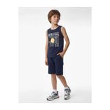 Koton Pamuklu Lacivert Erkek Çocuk Kolsuz T-shirt 6SKB30011TK