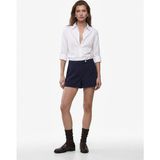 Koton Pamuklu Slim Fit Kolları Katlama Detaylı Uzun Kollu Poplin Gömlek - 34 - Beyaz