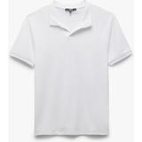 Koton Pamuklu Slim Fit Pike Kumaş Polo Yaka Kısa Kollu Tişört - Beyaz - XL