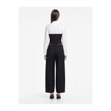 Koton Pamuklu Slim Fit Renk Kontrastlı Uzun Kollu Korse Detaylı Poplin Gömlek