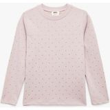 Koton Pamuklu Uzun Kollu Kız Çocuk T-Shirt Açık Pembe 5 - 6 Yaş Standart Kol Rahat Kalıp