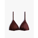 Koton Parlak Üçgen İpli Bikini Üstü