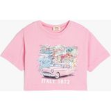 Koton Pembe Kız Çocuk T-Shirt 5SKG10151AK - Açık Pembe - 9 - 10 Yaş