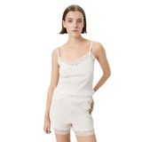 KOTON Pijama Üstü İnce Askılı Dantel Detaylı Fitilli