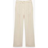 Koton Pile Detaylı Viskon Kumaş Geniş Paça Pantolon - Gri - 38 - Regular