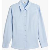 Koton Poplin Gömlek Uzun Kollu Klasik Yaka Slim Fit - 42 - Mavi