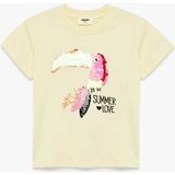 Koton Pullu Payetli Sarı Kız Çocuk T-Shirt 6SKG10114AK - 11 - 12 Yaş