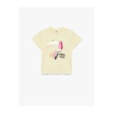 Koton Pullu Payetli Sarı Kız Çocuk T-Shirt 6SKG10114AK