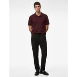 Koton Regular Fit Beli Lastikli Düğmeli Düz Paça Keten Karışımlı Chino Pantolon - Siyah - 38