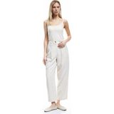 Koton Regular Fit Cupro Viskon Kumaş Pileli Cepli Palazzo Pantolon - Gri - 34