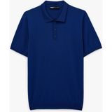 Koton Regular Fit Erkek Polo Yaka Lacivert Düğmeli Kısa Kollu Triko Tişört