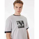 Koton Regular Fit Gri Erkek T-Shirt 6SAM10114MK