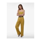 Koton Regular Fit İp Askılı Kolsuz Crop Keten Bluz