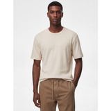Koton Regular Fit Kısa Kollu Bisiklet Yaka Tok Kumaş Pamuklu Basic Tişört - Beyaz - 2XL