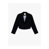 Koton Regular Fit Uzun Kollu Crop Blazer Ceket