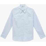 Koton Regular Fit Uzun Kollu Klasik Yaka Çizgili Gömlek - Lacivert - 40