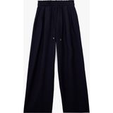 Koton Regular Fit Viskon Geniş Paça Palazzo Pantolon - Lacivert - 44