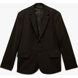 Koton Regular Fit Viskon Karışımlı Kapaklı Cepli Uzun Kollu Mono Yaka Blazer Ceket - Kahve - 56