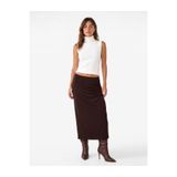 Koton Sandy Kumaş Slim Fit Drape Detaylı Midi Etek