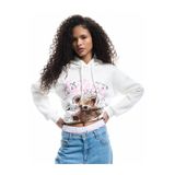 Koton Şardonlu Uzun Kollu Kapüşonlu Ekru Kadın Sweatshirt 6Wal10135Ik